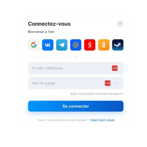 1win Connexion Côte